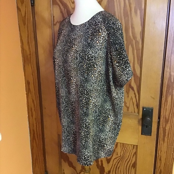3 for 20 $ bundle Vintage 80s leopard blouse - Picture 6 of 8